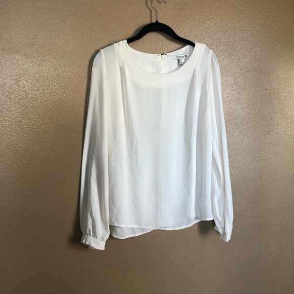 Forever 21 Cream Blouse Size M - Picture 1 of 5